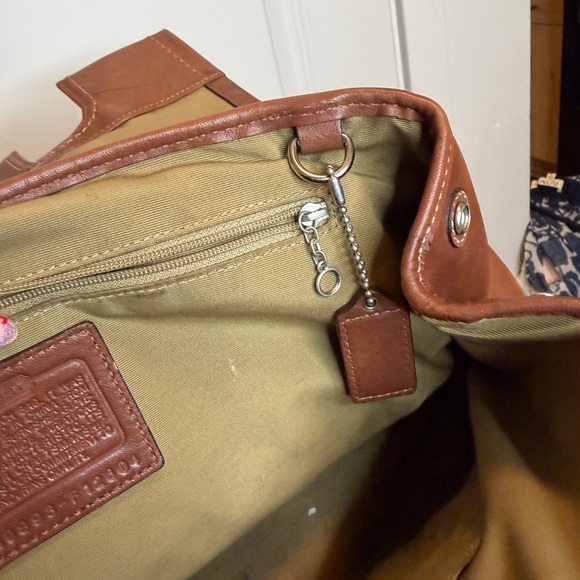 COACH Y2K HAMILTON NEEDS TLC Brown Leather satchel - Picture 6 of 9